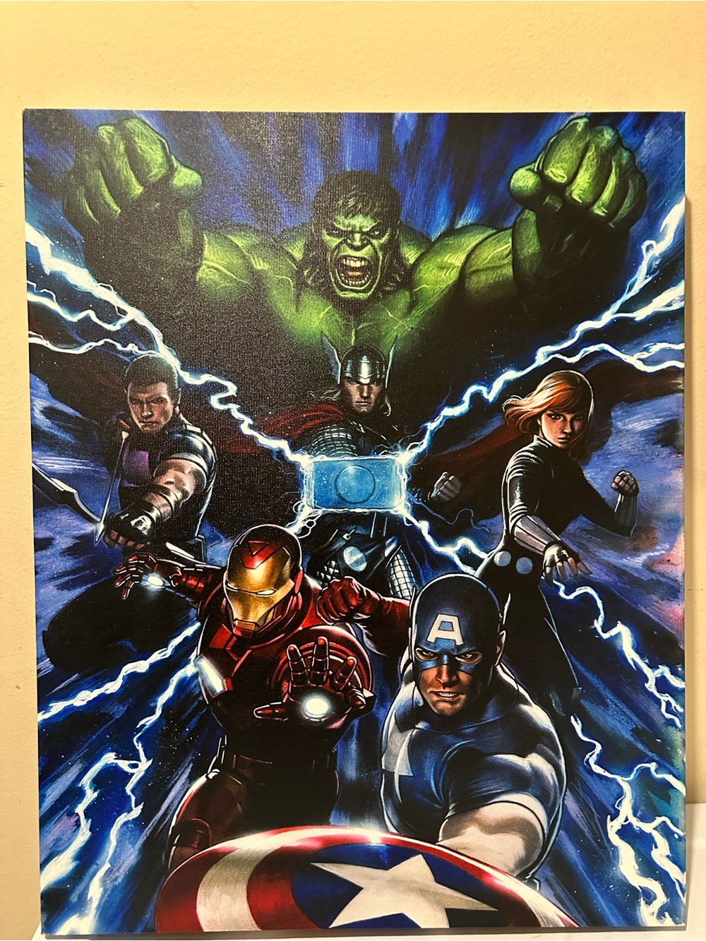 Marvel Avengers Team Canvas Wall Art - Multicolor